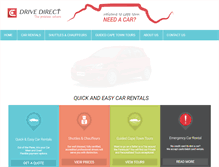 Tablet Screenshot of drivedirect.co.za
